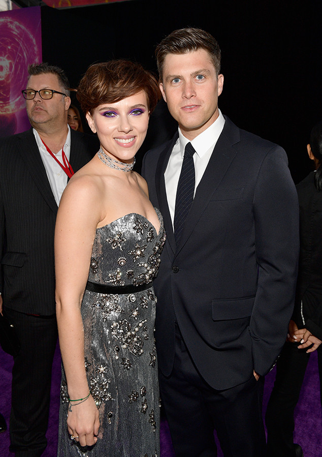 Scarlett Johansson, Colin Jost, Avengers: Infinity War Premiere